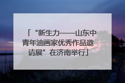 “新生力——山东中青年油画家优秀作品邀请展”在济南举行